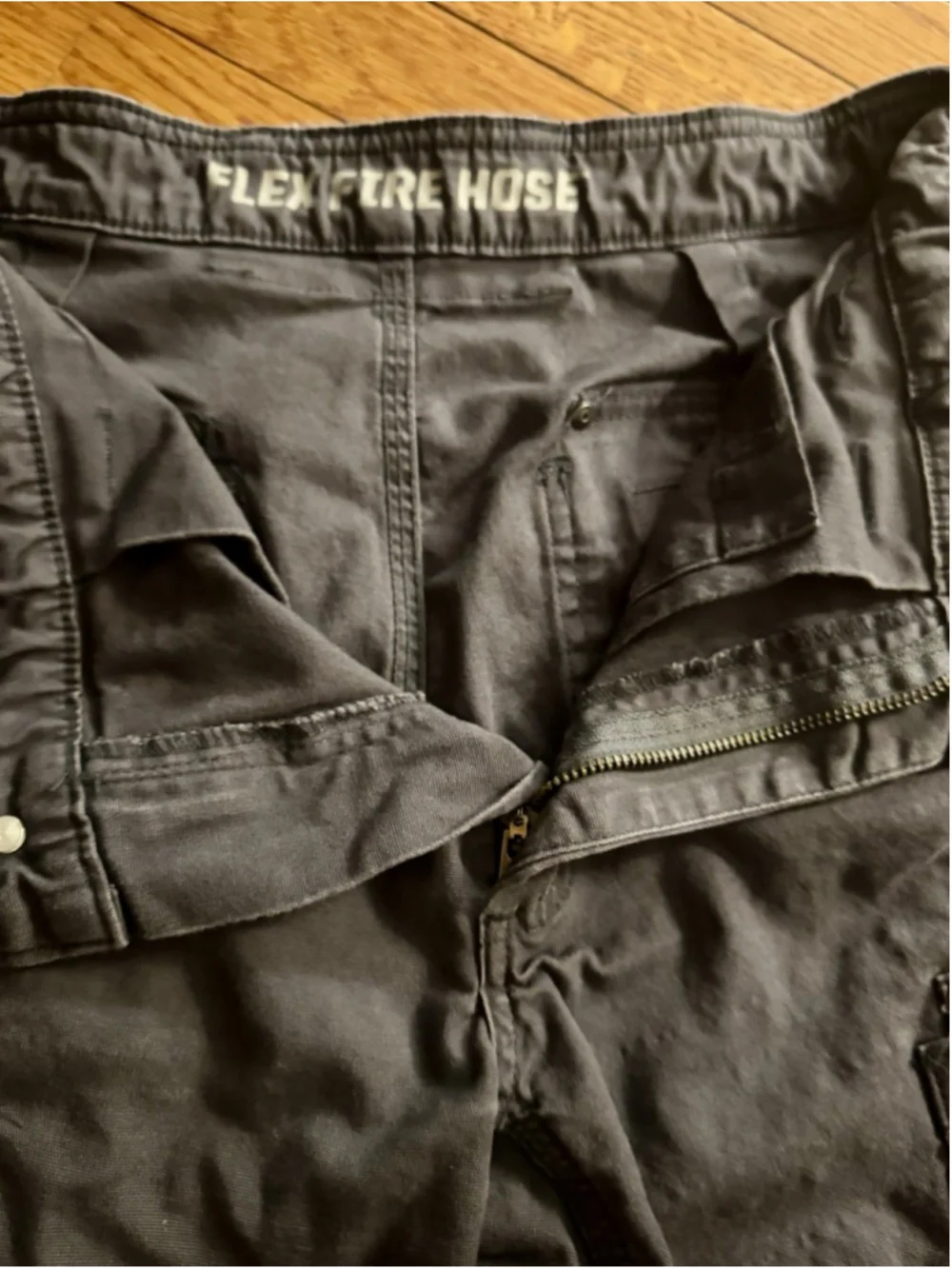Duluth Trading Co Flex Fire Hose HD Men’s Relaxed Fit Gray Cargo Pants 32x32 - Picture 5 of 10